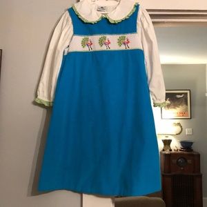 Beaux et Belles long sleeved smocked dress